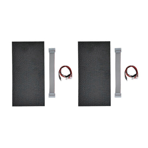 2Pcs P5 Indoor LED Screen Panel 64X32 Pixels LED Display Module 16 Scan 320X160mm Full Color LED Screen Panel