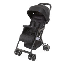 CHICCO Kompakter Kinderwagen Ohlala 3 - Ab der Geburt - Bis zu 15kg - Lehne verstellbar - Sicherheitsbügel - Jet Black