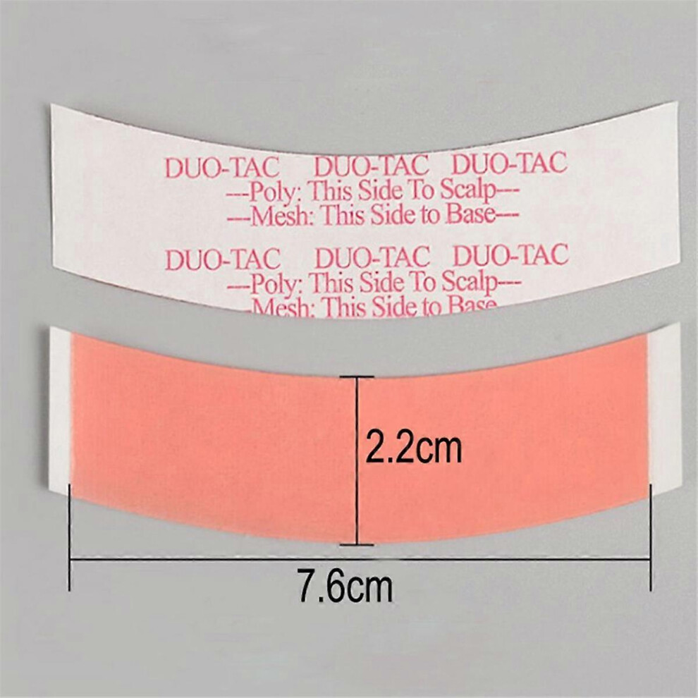 36Pc/Bag Super Strong Duo-Tac Wig Hair Double Tape Adhesive Extension Hair Strips Waterproof for Toupees/Lace Wig Film