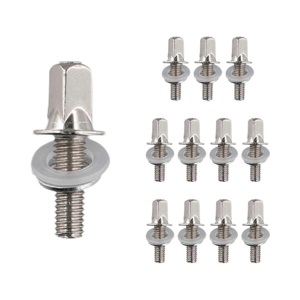 12pcs Drum Tension Rods Tension Screws Bass Drum Screws Set Bass Snare Drum Accessories Drum Hardware M5x15MM