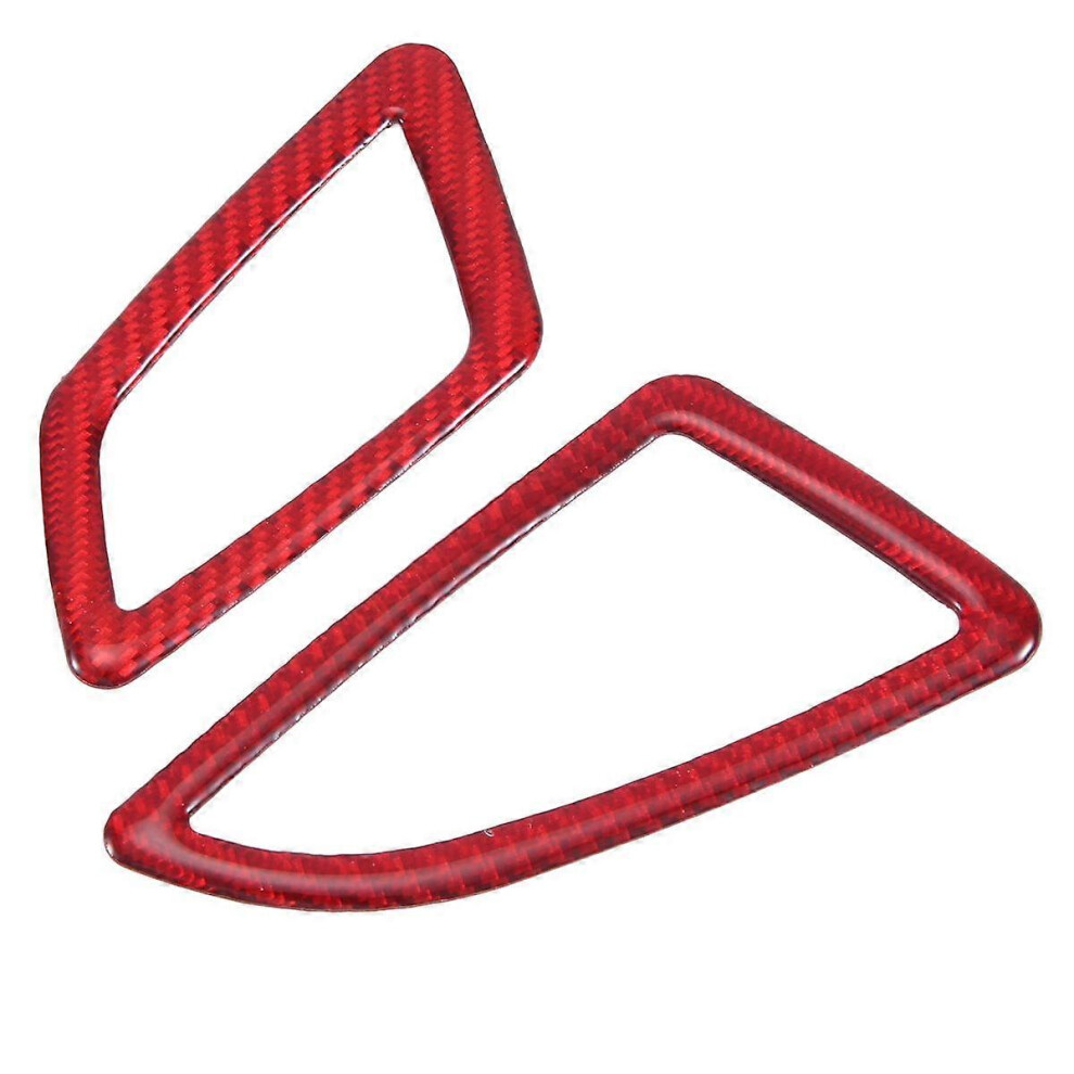 ABS Red Carbon Fiber Side Dashboard Cover Trim Decor Sticker for 10Th Gen 2016 2017 2018 2019(RHD)