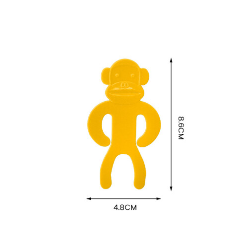 (Monkey Socks - Yellow, 5pcs) SOCK MONKEY Creative Home Washing Machine Drying Monkey Sock Fixing Device
