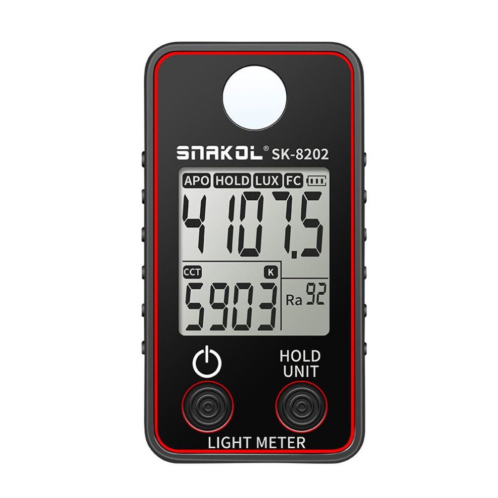 Color Temperature Tester High Precise Illuminance Meter 0.5-300000LUX LED Illumination Test Meter Photographic Luminance Measuring Device