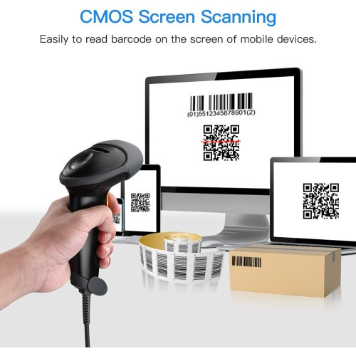 Handheld wired 1D 2D Barcode Scanner 1