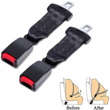 (Seat Belt Extender B, 4 Pcs) Car Safety Seat Belt Extension Auto Seat Belt Buckle Clip Universal Seatbelt Extender Car Van