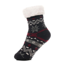 (3-6 Years (9-12), Black) Kids Boys Christmas Fluffy Sherpa Fleece Socks
