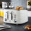 GEEPAS (White) Geepas 4 Slice Bread Toaster 7 Browning Control 3