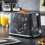 GEEPAS (Black) Geepas 2 Slice Bread Toaster Texture Design 3