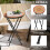 Outsunny Outsunny Mosaic Garden Table, 35.5cm Folding Coffee Table, Orange 5