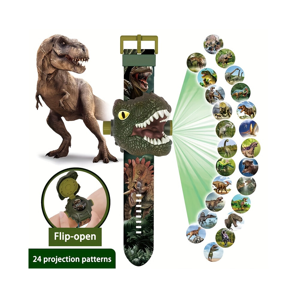 (Tyrannosaurus Rex) 3D Dinosaur Projection ElectronicWatch for Kids Fun Luminous Toy andKindergarten Gift-image-OPC-PG9Q8QC-NEW