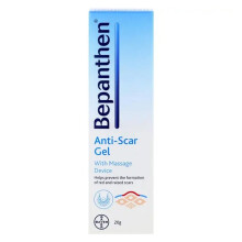 Bepanthen Anti-Scar Gel with Massage Device for Red & Raised Scars 20g | Scar Treatment for Improved Skin Appearance, Fast Absorbing Formula