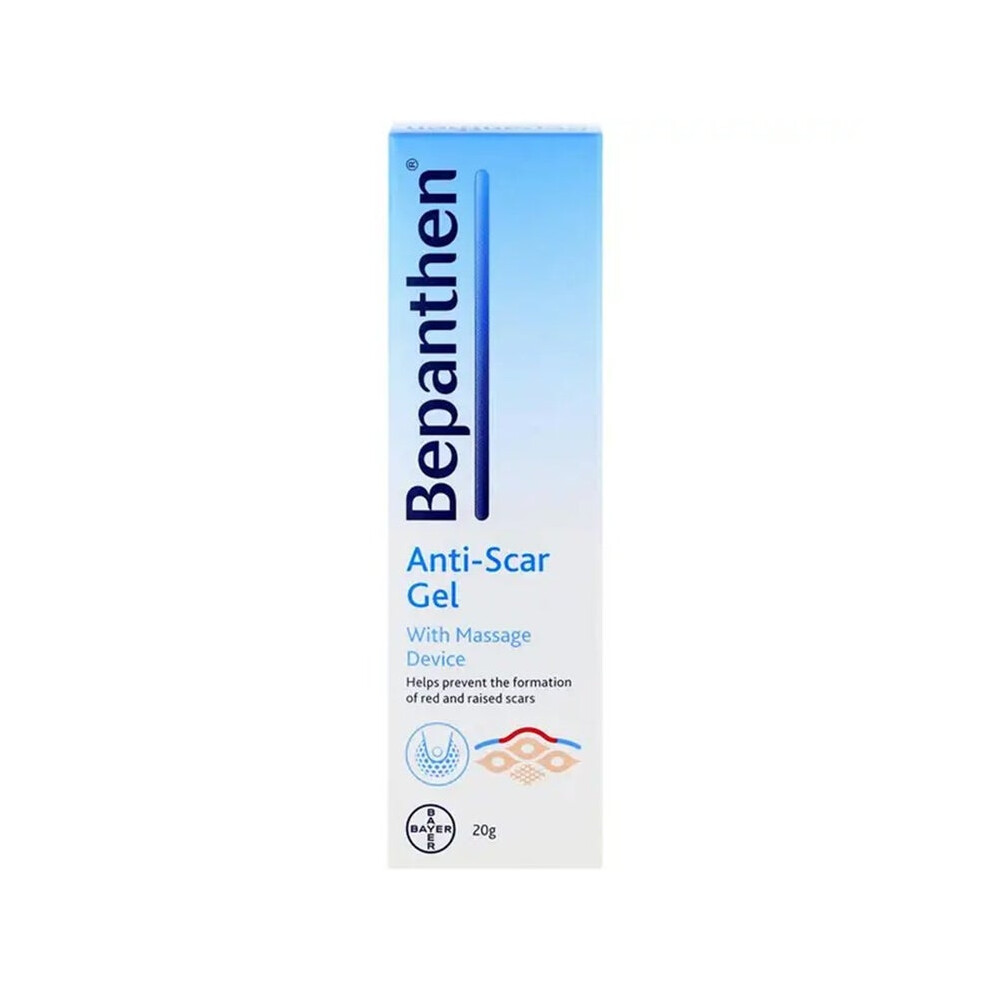 Bepanthen Anti-Scar Gel with Massage Device for Red & Raised Scars 20g | Scar Treatment for Improved Skin Appearance, Fast Absorbing Formula-image-OPC-PG9Q9DT-NEW