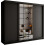 (Black, 250cm) Modern Estonia Full Mirror Wardrobe 2