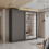 (Grey, 200cm) Modern Estonia Full Mirror Wardrobe 1