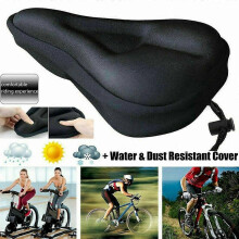 (As show, One size) Bike Bicycle Cushion 3D GelSeat Cover Saddle Pad Padded Soft Extra Comfort Co JSF