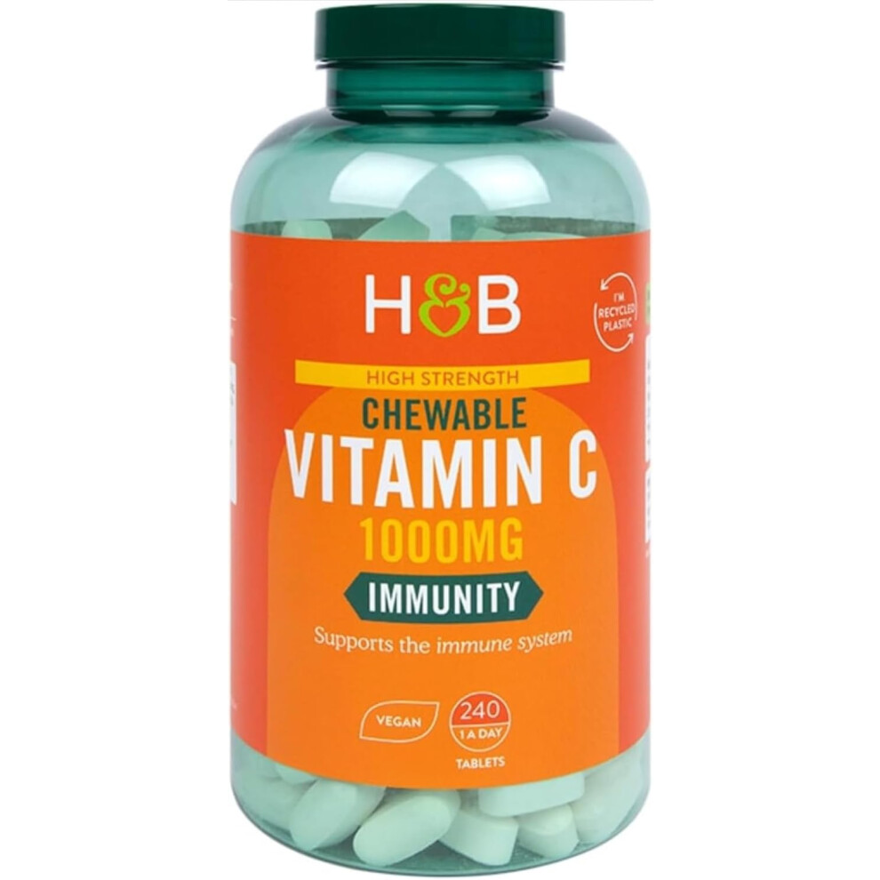Holland and Barrett Chewable Vitamin C 1000mg - 240 Chewables