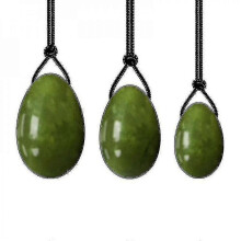 (As show, One size) Natural Jade Egg Kegel Women Pelvic Floor Muscle Kegel Exercise(whole Set) FNI