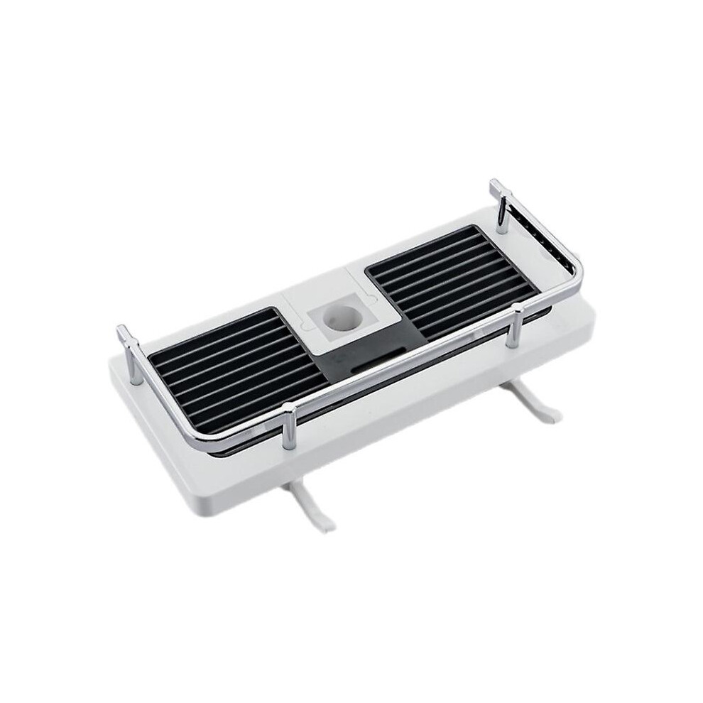 (White Round hole, One size) Shower Storage Holder Rack Bathroom Shelf Shampoo Tray Stand Floating Shelf SHYTMV-image-OPC-PG9QC5V-NEW