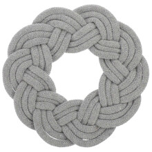 (As show, One size) Woven Placemat Coaster Wear-resistant Woven Placemat Home Cutlery Mat Dining Table Decor