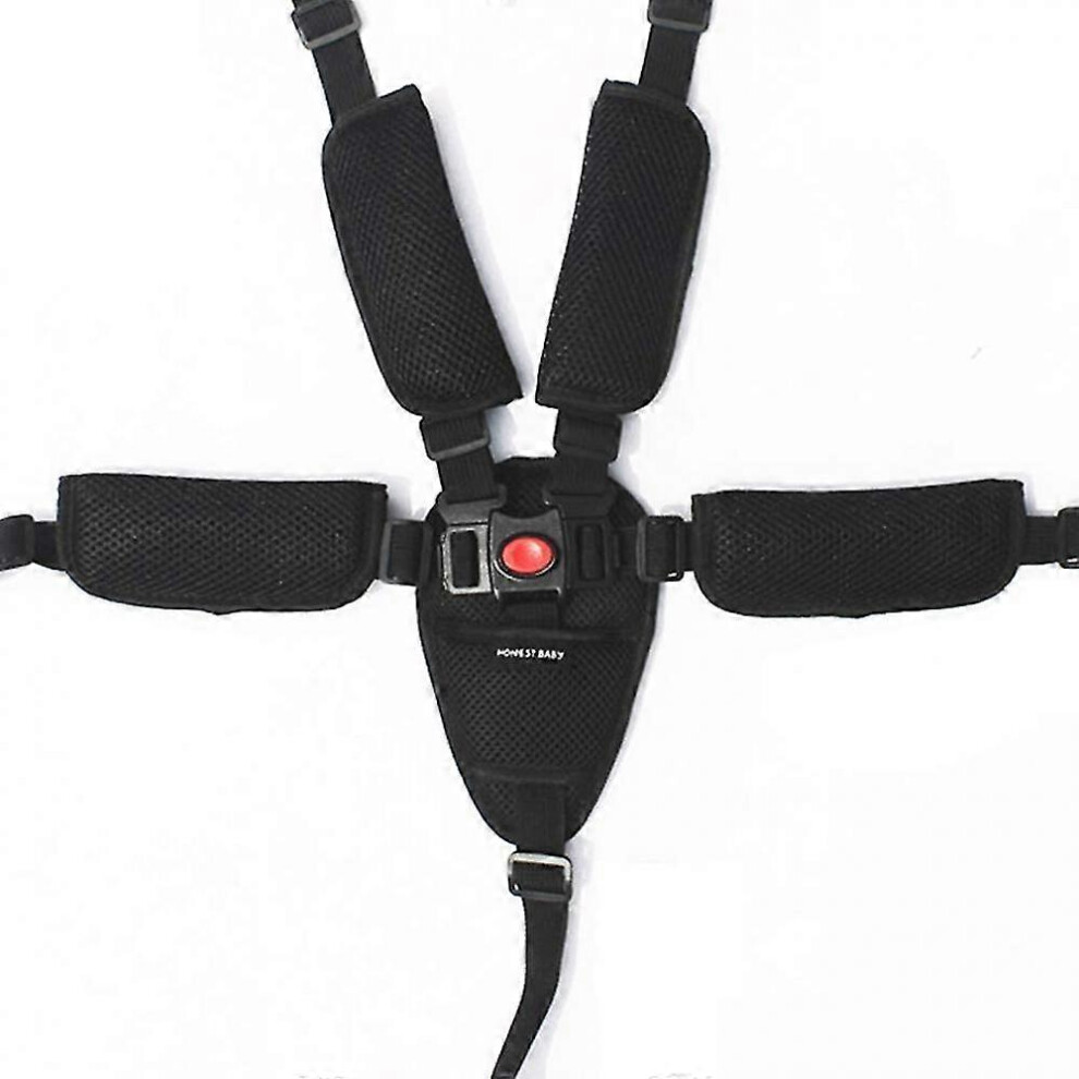 (As show, One size) Baby Safety Belt Harness - Adjustable 5 Point Safety Harness - Universal For High Chair, Stroller TEI MZV-image-OPC-PG9QCQJ-NEW