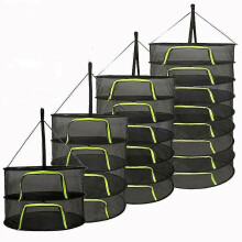 (2 layers, One size) 4/6/8 Layers Drying Net Herb Dryer Mesh Vegetable Food Fish Hanging Dring Racks SXZ