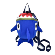 (As show, One size) Safety Kids Leash Backpack With Harness Leash Shark For Toddlers Boys Girls-blue