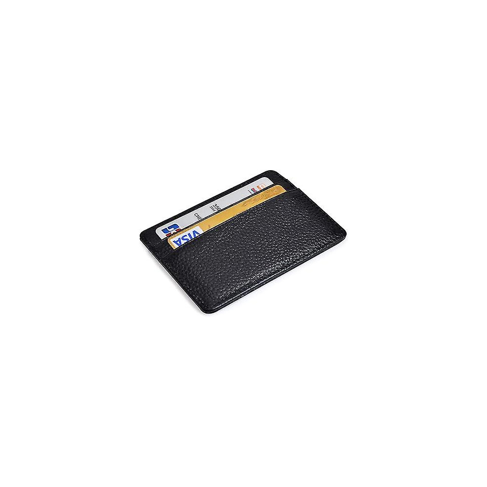 Konhill (As Show, One Size) Credit Card Holder Slim Wallet Leather Minimalist Wallet With Id Window