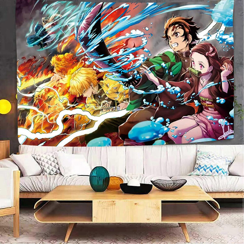 Konhill (As Show, One Size) Anime Demon Poster-Anime Tapestry-Anime Poster Decoration-Anime Tapestry Rolling Scroll, Can Be Used For Birthday Party Decoration