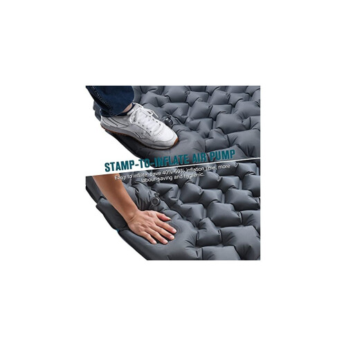 Camping Sleeping Self Bruding Matte: 10 cm dickes leichter Ein Camp -Luftbett und angeschlossene 2