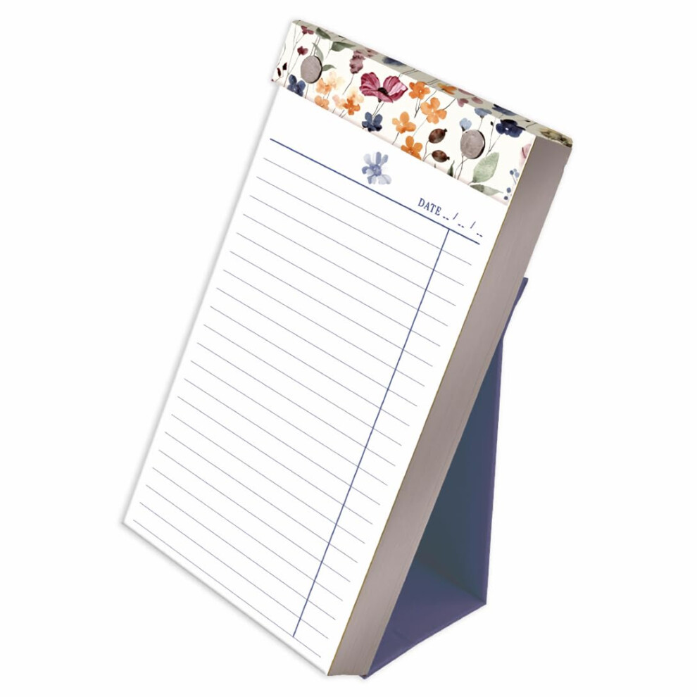 Wild Bloom Watercolour Floral To Do List Pad With Tear Off Sheets
