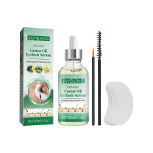 Jaysuing Castor Oil Eyelash Essential Oil Kit Long Moisturizing Curling Beautiful Eyelash Essential Oil - 30Ml Suit