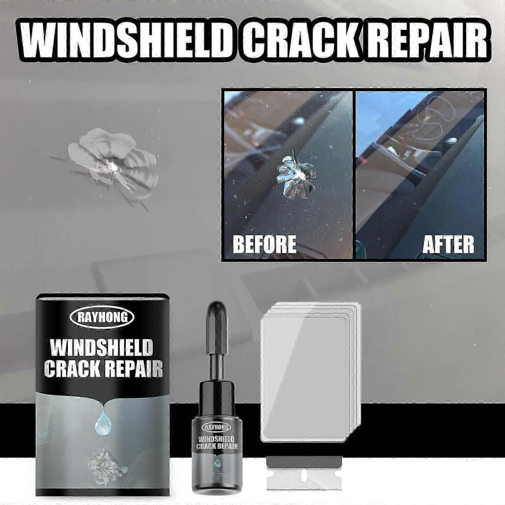 (3Pcs) Windshield Repair Kit,Windshield Crack Repair Kit,Windshield Chip Repair Kit,Glass Repair Kit Windshield,Windshield Repair Kit For Chips And Cr 5415817251722