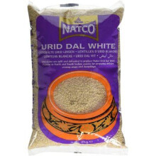 Natco Urid Dal White 2kg | Premium Split & Skinned White Urad Dal | High-Protein Lentils for Indian Cooking