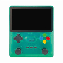 (Transparent green) R39s Handheld Games Consoles, with Fully Open-Source Emuelec 4.3 System, 4-inch IPS Screen, 64G TF Card 10000 Retro Games, Retro Handheld Gaming Conso