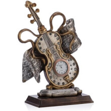 Decorative Violin Clock, Vintage Musical Instrument Design
