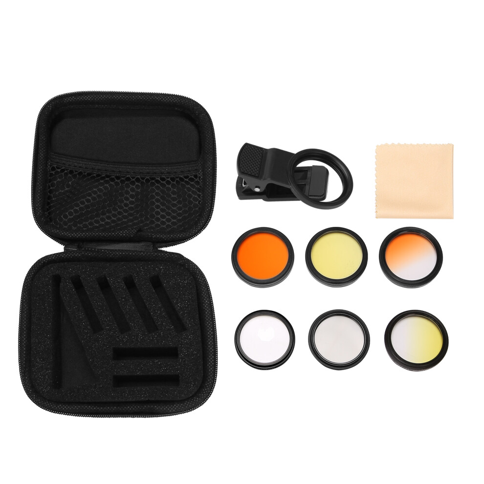 AqUariUm Lens Fish Tank Phone Camera Filter 6 in 1 Macro Yellow Coral Reef Photography-image-OPC-PG9QN6V-NEW