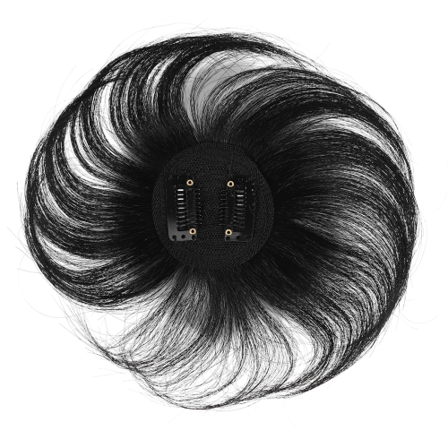 Perruque Topper avec frange Augmentez la quantité de dessus pour couvrir les cheveux blancs Postiche A 2