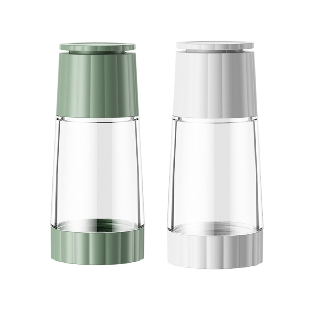 Moulin à poivre domestique rotatif manuel avec salière et salière
