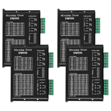 Controlador de motor de passo digital CNC DM556 2 fases 4 unidades