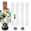 4 Pcs 17 Inch Plastic Moss Pole for Plants Monstera,Designed Specifically Climbing Plants, Stackable Plant Support 3