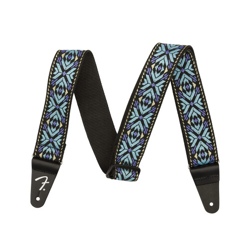 Fender Fender Pasadena Woven Strap  2in  Blue Snowflake 1