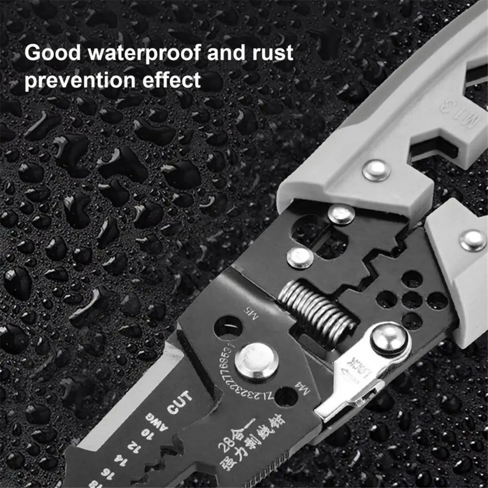 Elektrische Abisolierzangen Multifunktionale Wicklung DräHte Kabel Crimper Clippers Professionelle Crimpen Werkzeug-image