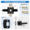 3 Pack Matte Black Door Handles, Keyless Interior Knobs, Privacy Lever Locksets for Bedroom Bathroom 7