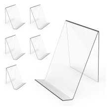 6-Pack Acryl Boekenstandaard, Transparante Display Ezel, Standhouder voor het Tentoonstellen van Stripboeken, Albums