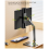 Support d'écran portable réglable et pivotant à 360, support de tablette compatible avec pince de bureau 1