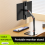 Support d'écran portable réglable et pivotant à 360, support de tablette compatible avec pince de bureau 5