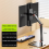 Support d'écran portable réglable et pivotant à 360, support de tablette compatible avec pince de bureau 9