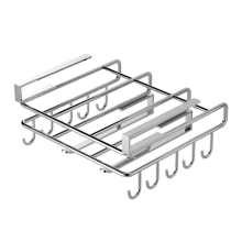 Soporte para tabla de cortar debajo del gabinete, de acero inoxidable pulido, sin perforaciones, C