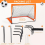 Orange Children'S Football Goal Portable Foldable Mobile Training 5