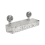 No-Drill, Light Luxury Style Glacier Pattern Suction Cup Shelf,Bathroom Shower Organizer Transparent Long 2